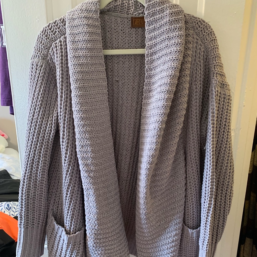 Grey cardigan